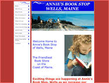 Tablet Screenshot of anniesbookstopwells.com